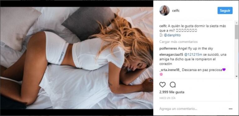 Murió Celia Fuentes, la modelo española que tuvo un escandaloso romance con Facundo Moyano