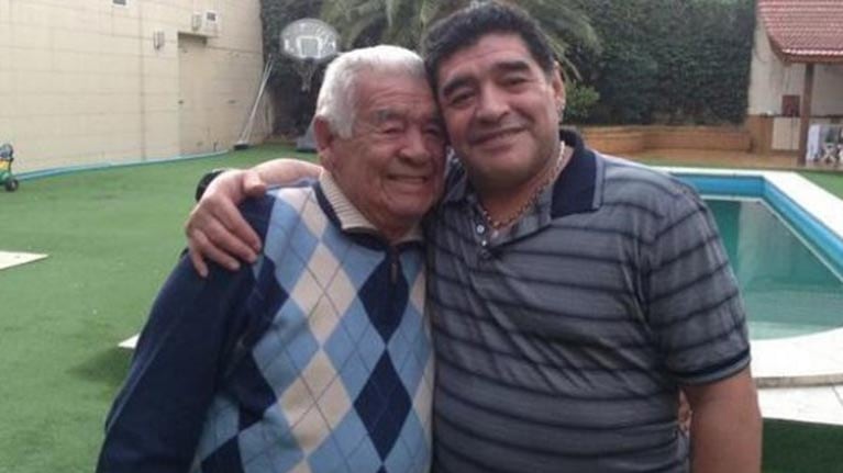 Murió Don Diego Maradona, el papá del Diez. Foto: Web.