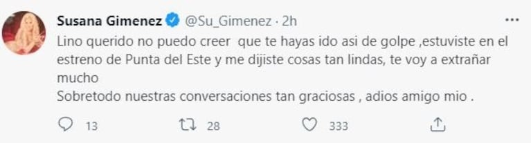 Murió el productor Lino Patalano: la despedida de los famosos en las redes