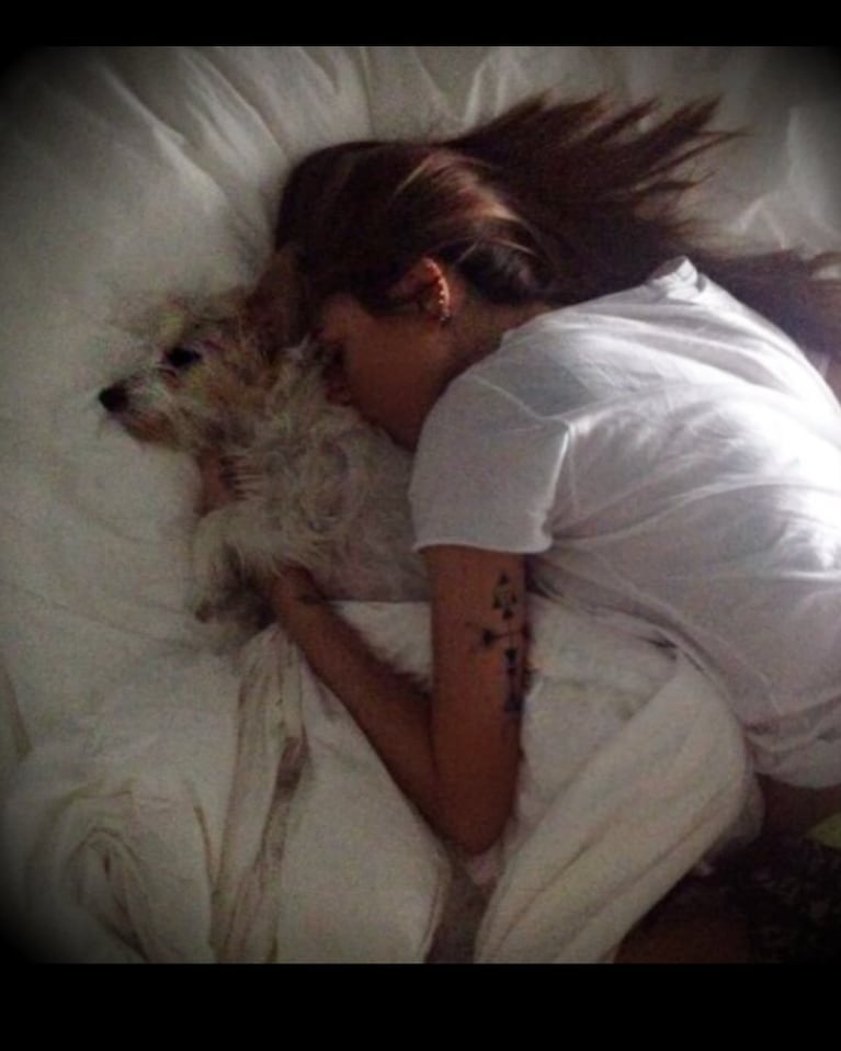Murió la perrita de Cande Tinelli (foto de Instagram)