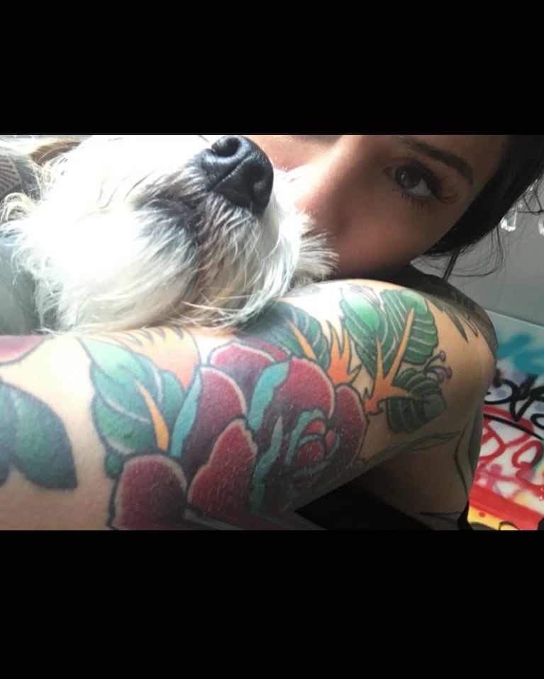 Murió la perrita de Cande Tinelli (foto de Instagram)