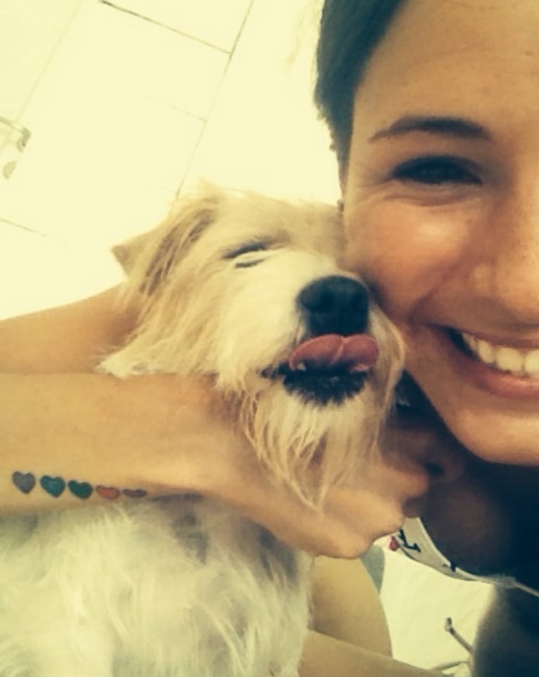 Murió la perrita de Cande Tinelli (foto de Instagram)