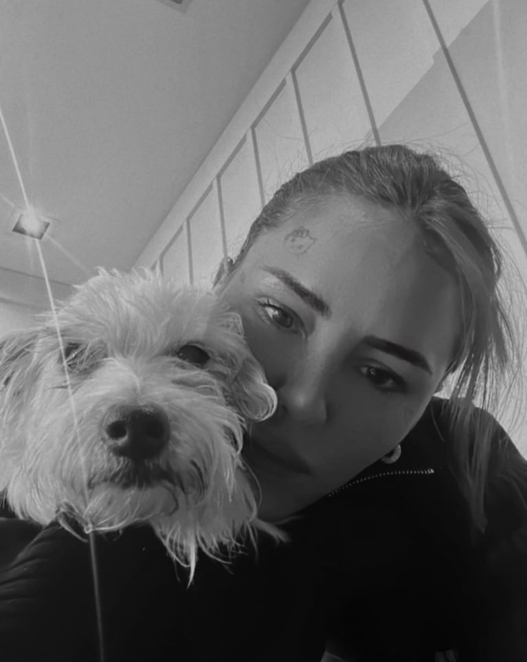 Murió la perrita de Cande Tinelli (foto de Instagram)
