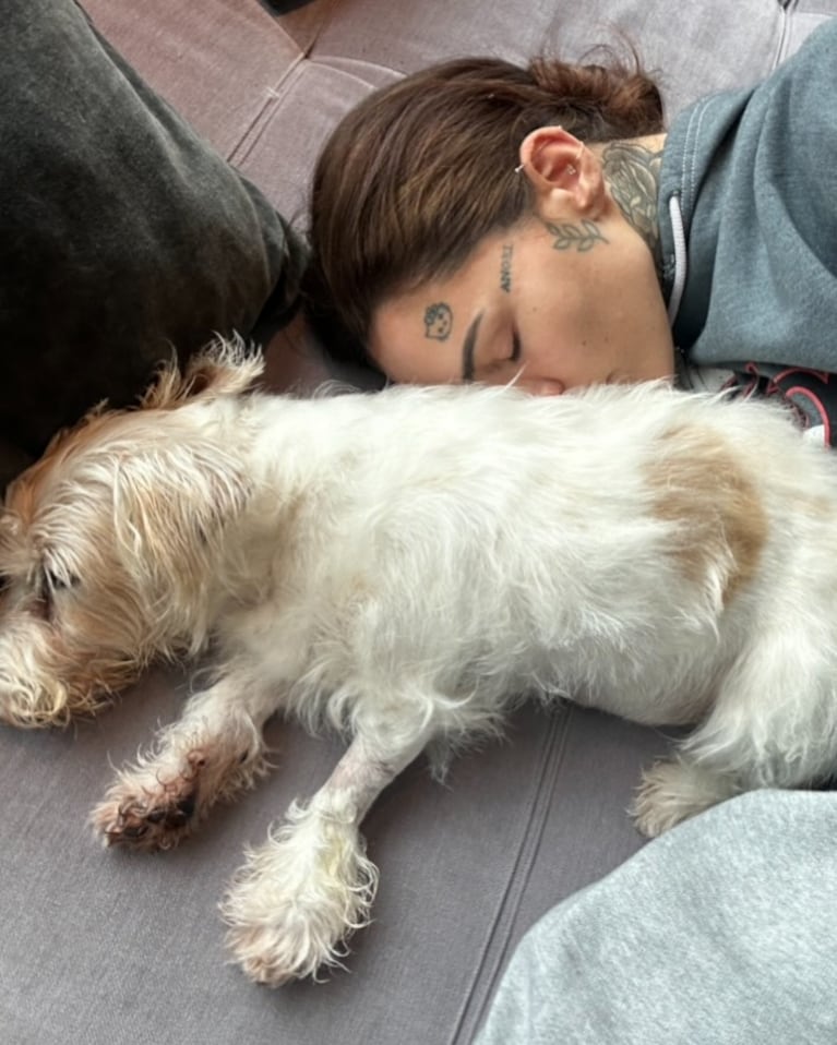 Murió la perrita de Cande Tinelli (foto de Instagram)