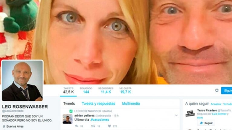 Murió Leo Rosenwasser: sus últimos tweets y posteos en Instagram