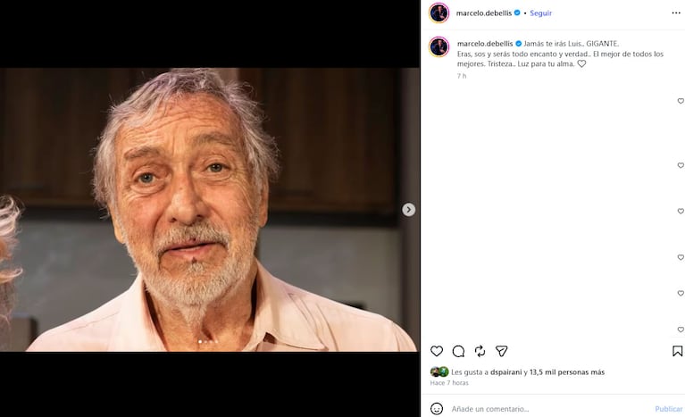 Murió Luis Brandoni a los 86 años: así lo despidieron los famosos (Foto de Instagram)