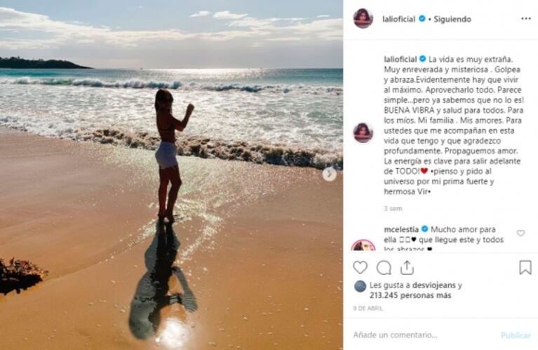 Murió Virginia, prima de Lali Espósito, quien luchaba hace dos años contra un cáncer