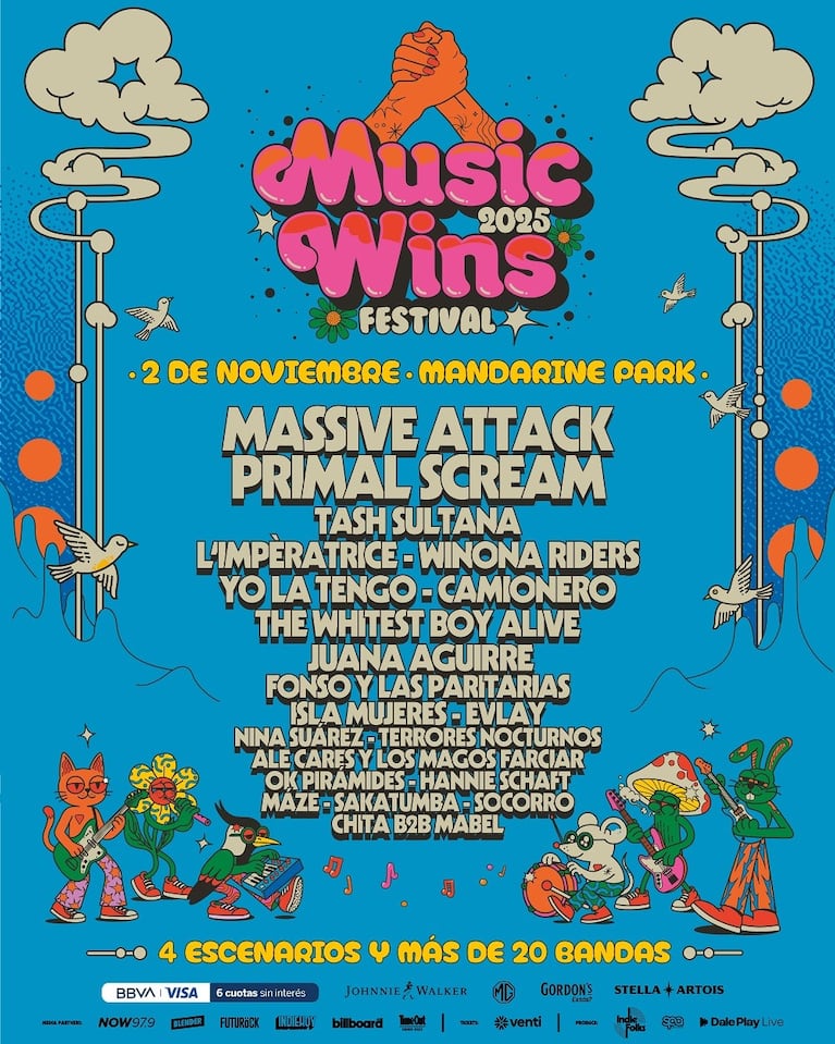 Music Wins Festival 2025: horarios, lineup y todo lo que tenés que saber