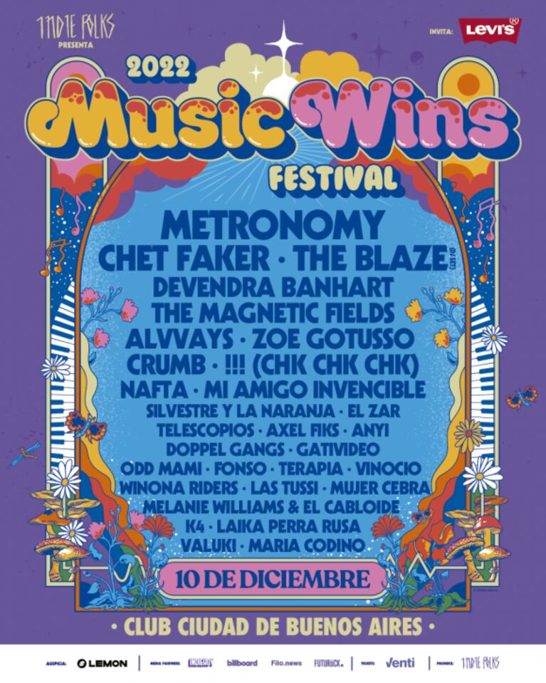 Music Wins Festival: sideshows, horarios, grilla y todo lo que tenés que saber