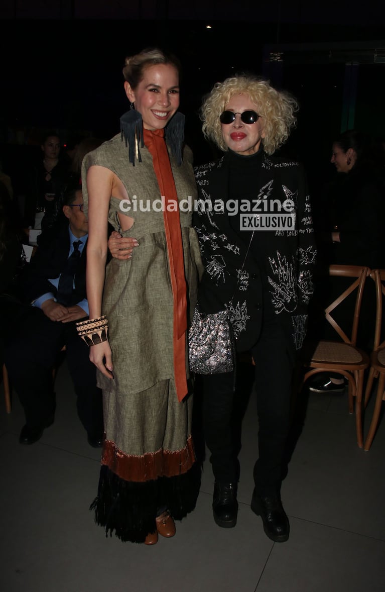 Nacha Guevara en la presentación de Elina Costantini en el MALBA (Foto: Movilpress).