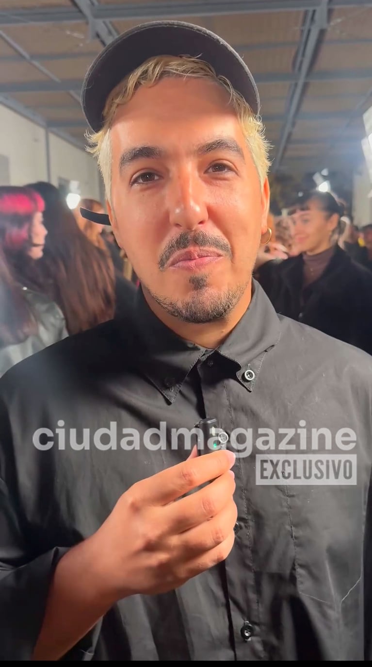 Nacho Elizalde habló en exclusiva en el desfile KOSTÜME SHOW #51 AW26 (Foto: Ciudad Magazine).