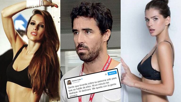 Nacho le dio "me gusta" a un mensaje de Pampita y disparó desde Twitter (Fotos: Web). 