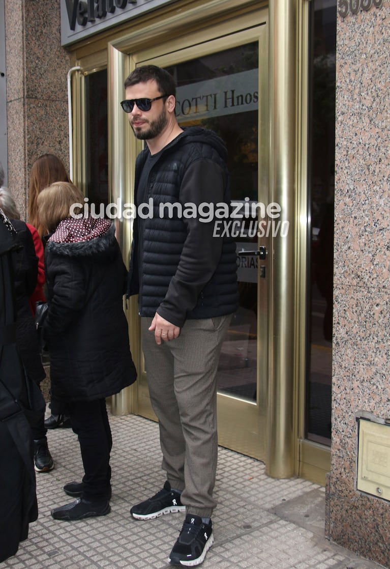 Nacho Otero en el último adiós a Fernando Confessore (Foto: Movilpress)