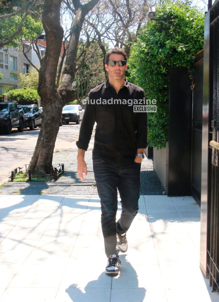 Nacho Viale llegó al cumpleaños de Marcela Tinayre (Foto: Movilpress).