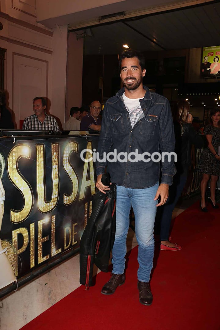 Nacho Viale, muy canchero, fue a ver a Susana.  (Foto: Movilpress)