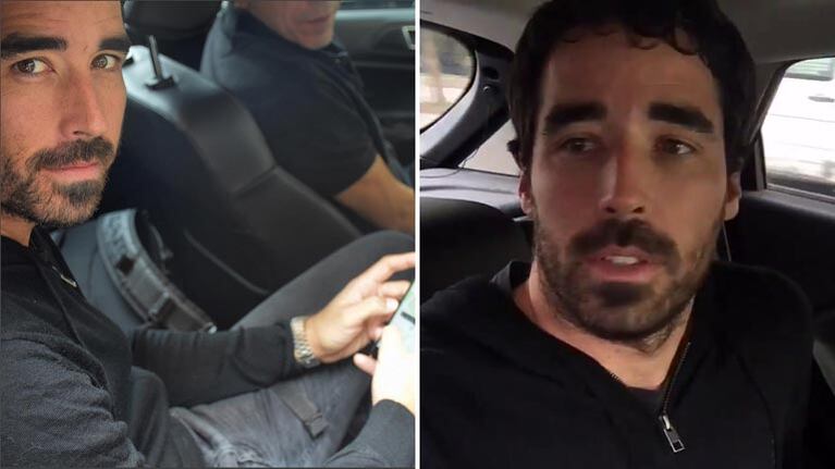 Nacho Viale viajó en Uber.