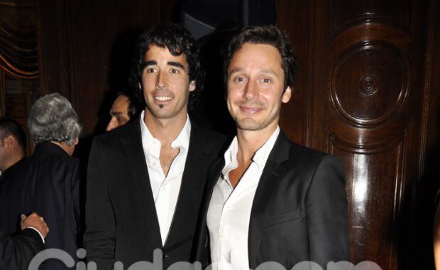Nacho Viale y Benjamín Vicuña en la presentación de La Dueña. (Foto: Jennifer Rubio)