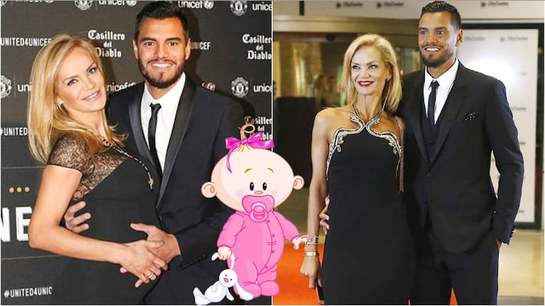 Nació la tercera hija de Eliana Guercio  y Sergio Romero (Fotos: Instagram)