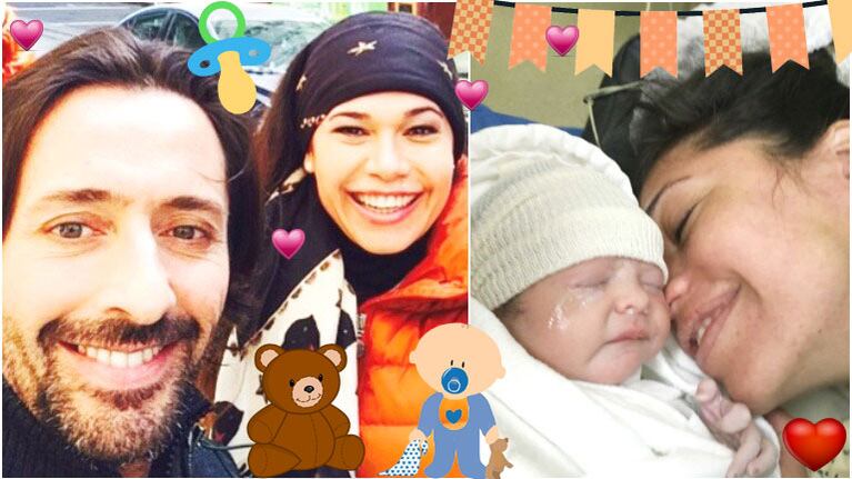 Nació Lupe, la primera hija de Mariana de Melo y José Fortunato (Fotos: Instagram y Twitter)