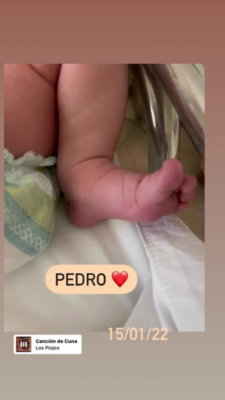 Nació Pedro, el hijo de Roxy Vázquez y lo presentó con un tierno posteo