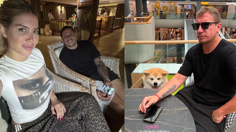 Nadie esperaba esta postal: Wanda Nara, Maxi López y sus hijos, juntos en Milán