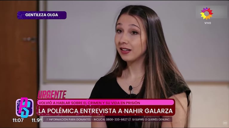 Nahir Galarza habló de su presente amoroso (Foto: captura de eltrece y Olga).