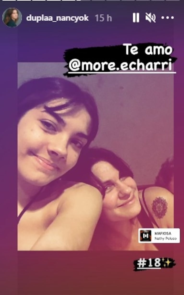 Nancy Dupláa compartió tiernas fotos con su hija Morena por sus 18 años: "Feliz cumple a mi niña salvaje"