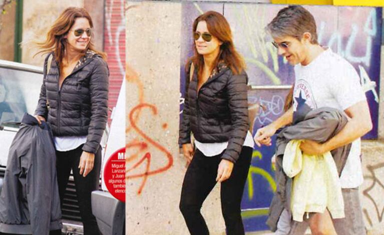 Nancy Dupláa lució más delgada y canchera en Palermo (Fotos: Revista Paparazzi). 