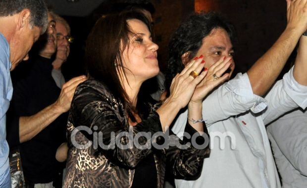 Nancy Dupláa vivando a Pablo Echarri. (Foto: Jennifer Rubio)