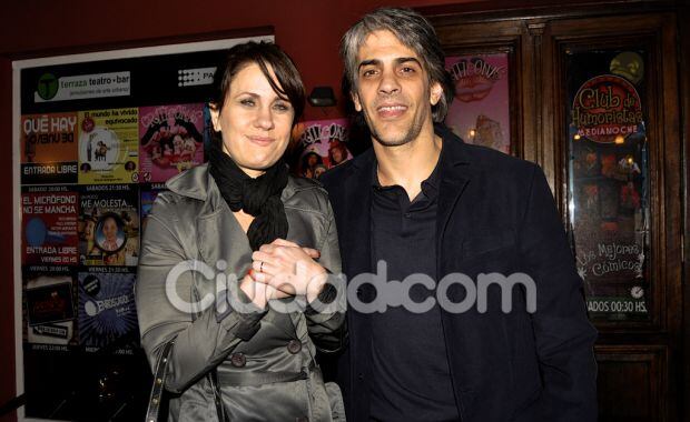 Nancy Dupláa y Pablo Echarri dijeron presente en el estreno de Cock (Foto: Jennifer Rubio). 