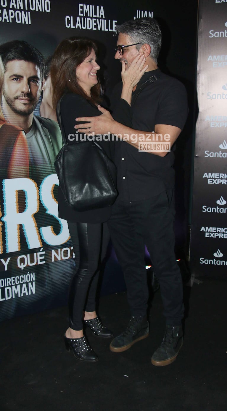 Nancy Dupláa y Pablo Echarri en el estreno de Reverso, ¿Qué es real y qué no? (Fotos: Movilpress).