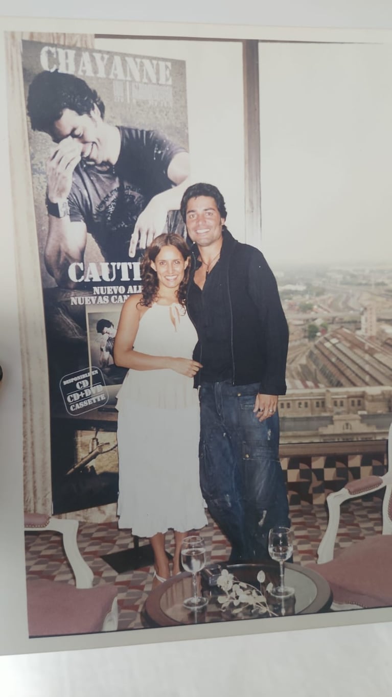 Nancy Duré con Chayanne, su ídolo máximo. (Foto: Álbum personal de Nancy Duré)