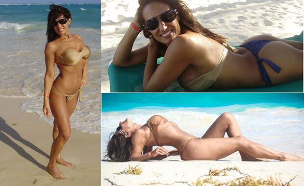 Nancy Duré, cuerpazo en el Caribe. (Fotos: Facebook)