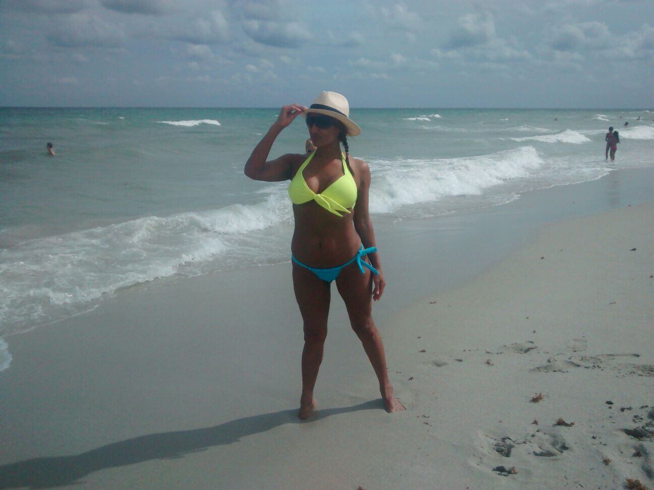 Nancy Duré de vacaciones en Miami. Foto: Facebook.