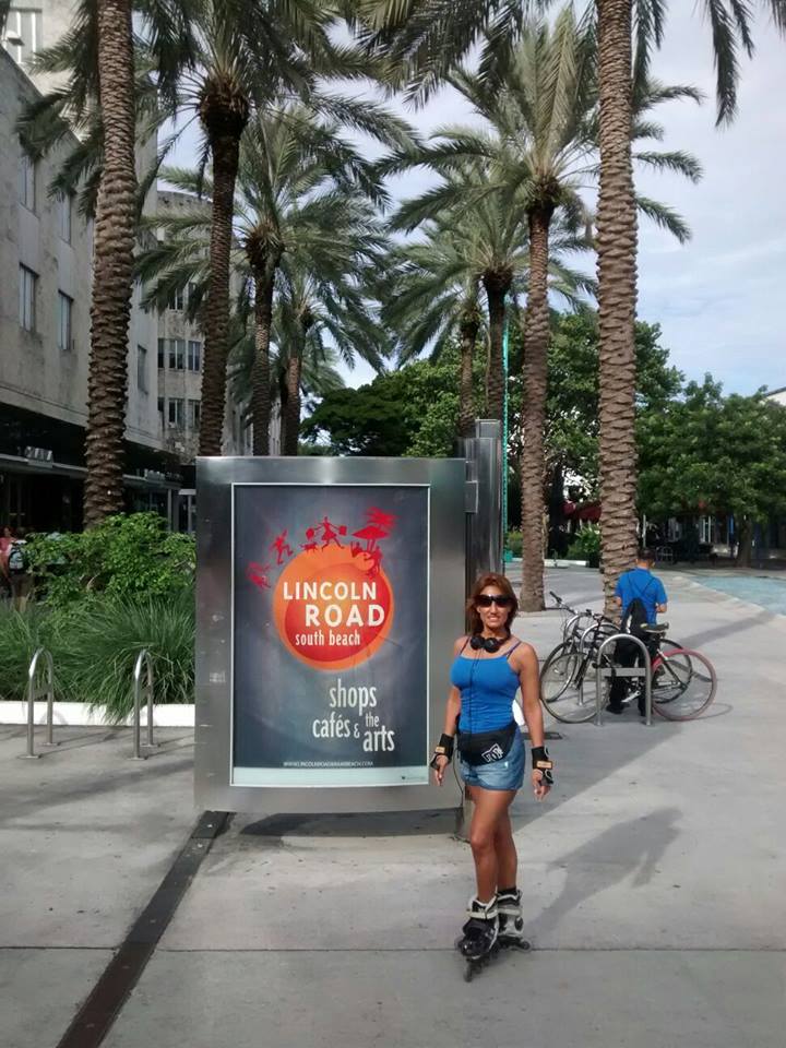 Nancy Duré de vacaciones en Miami. Foto: Facebook.