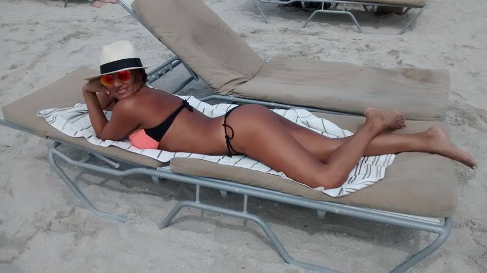 Nancy Duré de vacaciones en Miami. Foto: Facebook.