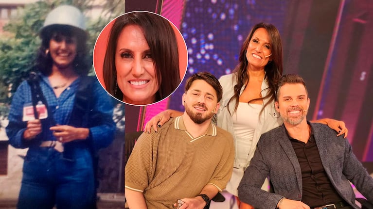 Nancy Duré en su adolescencia y con Pampito y Matías Vázquez en Puro Show. (Fotos: Instagram @Nancy.Dure)