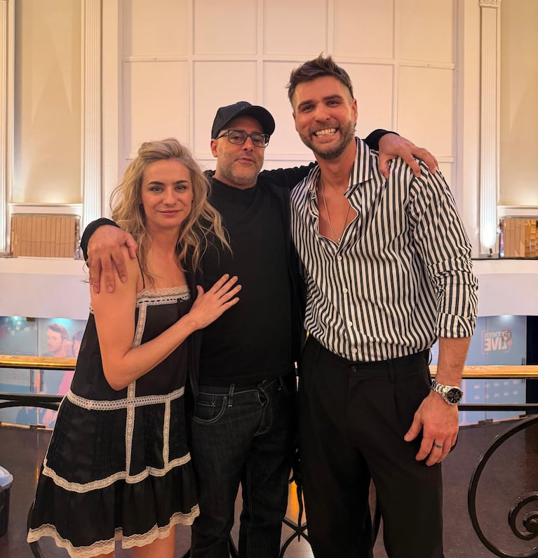 Nancy Gay, Juampi González y Seba Presta. Foto: prensa Regla de tres simple