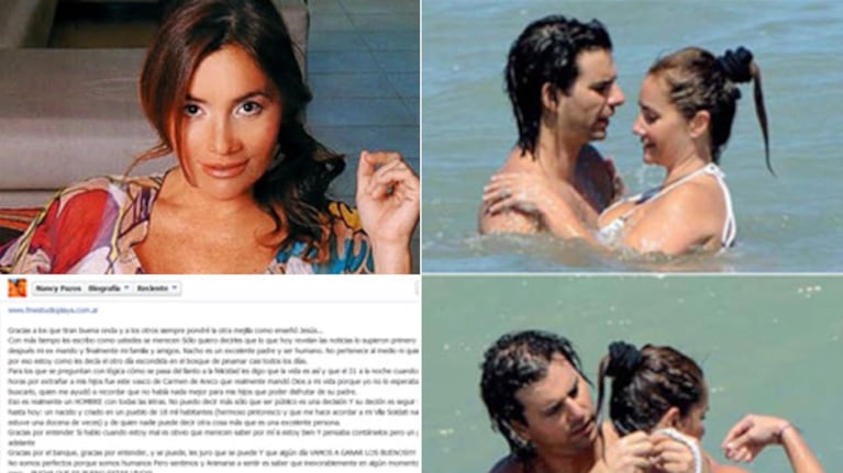 Nancy Pazos escribió una carta hablando de su relación con Ignacio Iparraguirre. (Fotos: Web, Gente y Facebook)