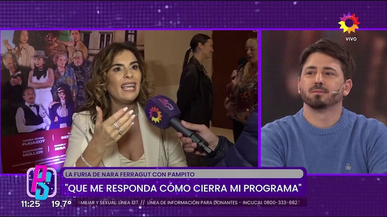 Nara Ferraguto habló de Pampito en Puro Show (Foto: captura de eltrece).