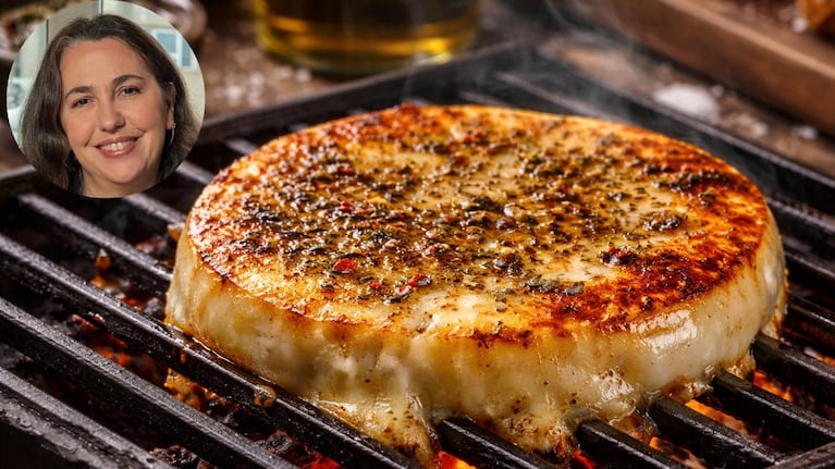 Narda Lepes contó los secretos para hacer la provoleta a la parrilla como El Pobre Luis. Foto: montaje