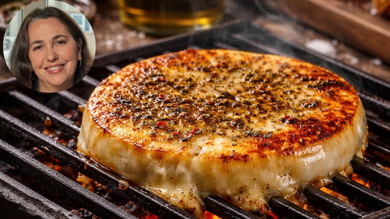 Narda Lepes contó los secretos para hacer la provoleta a la parrilla como El Pobre Luis. Foto: montaje