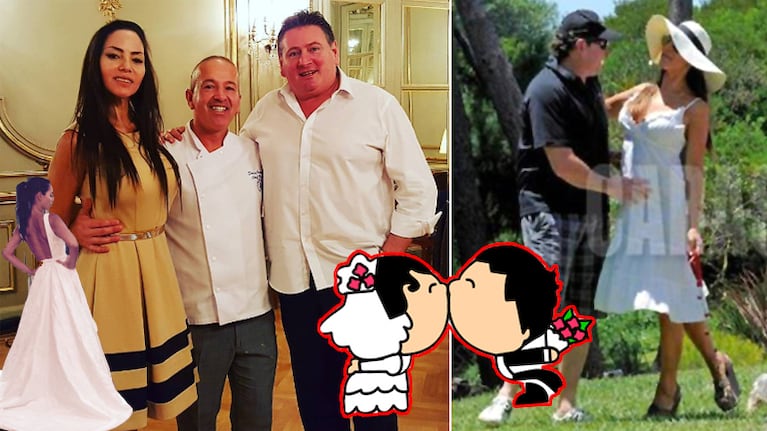 Natalia Fassi y Fabián Carballo ya hicieron la degustación del menú para su fiesta de casamiento, que será en el Alvear Palace Hotel. Fotos: Instagram y archivo Caras)