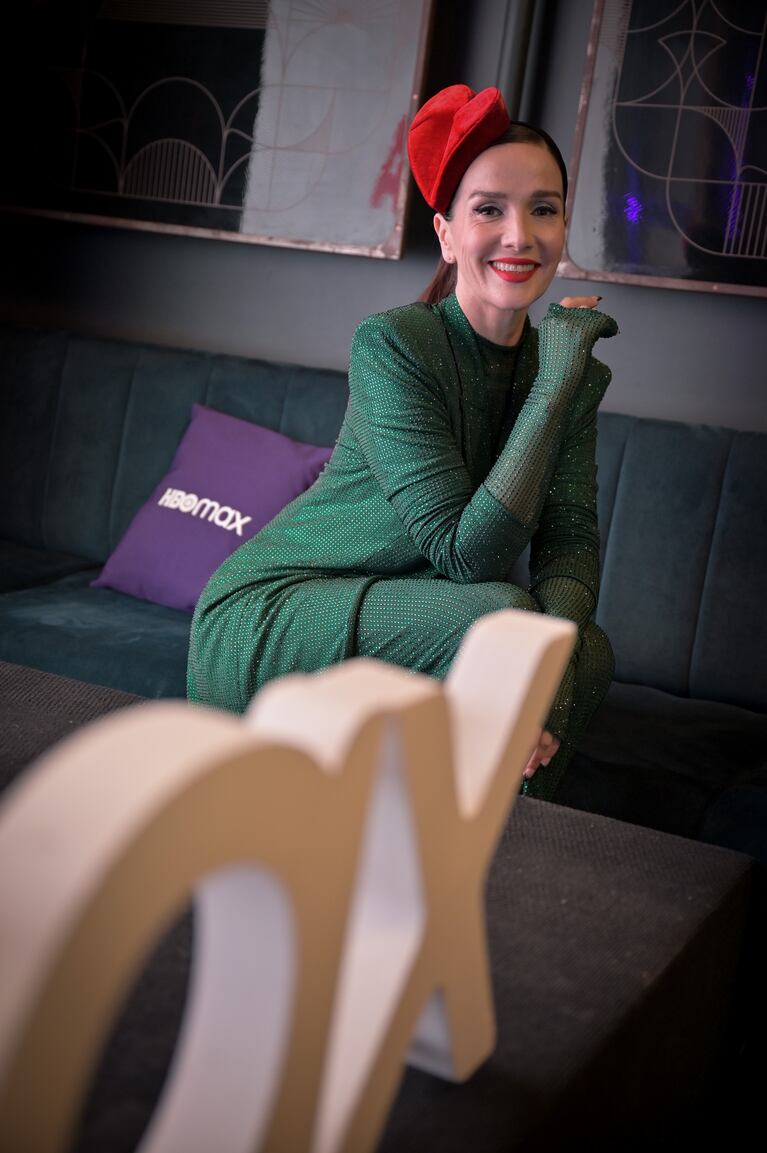 Natalia Oreiro en la presentación de Casi Muerta. Foto: Gentileza prensa HBO Max.