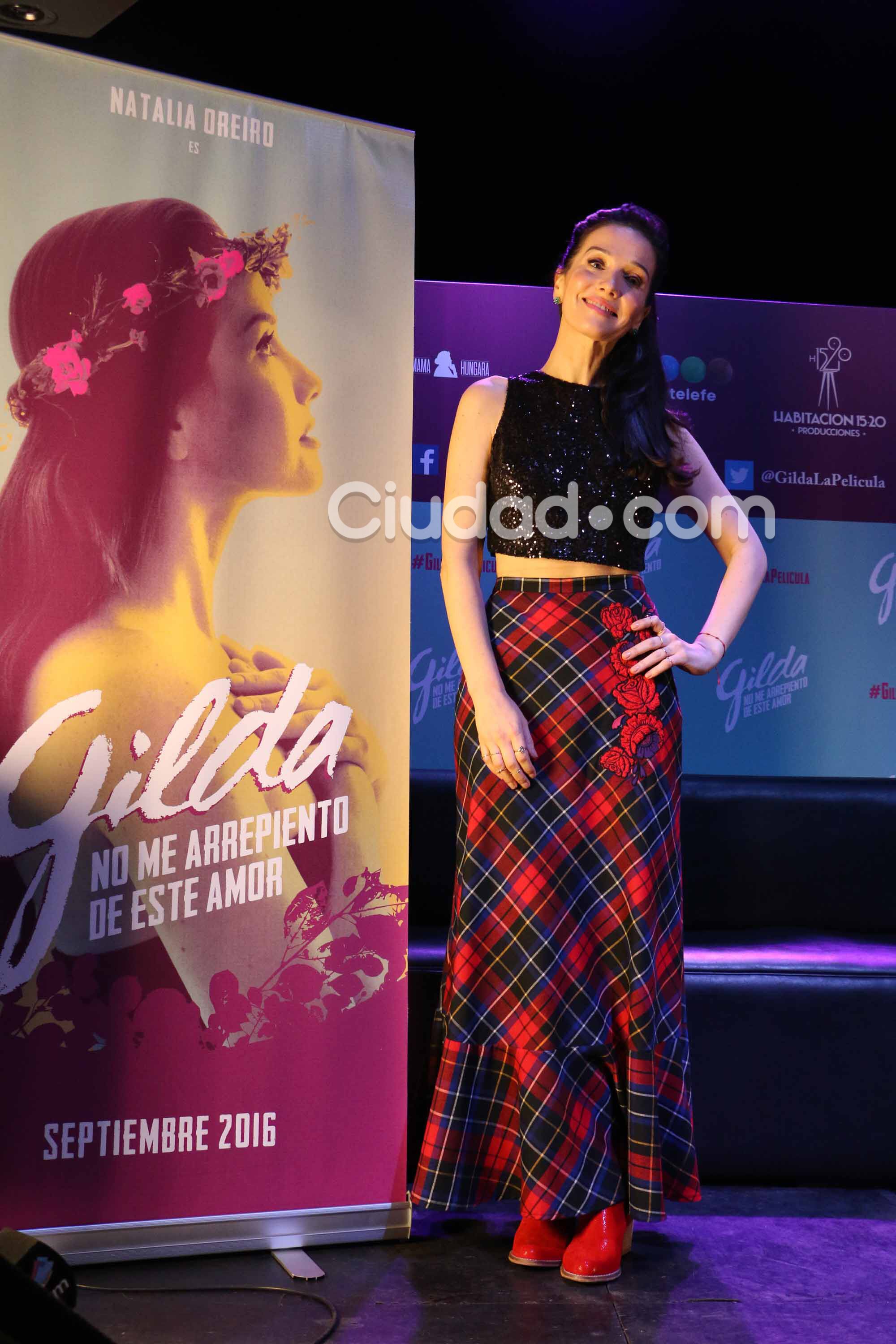 Natalia Oreiro, en la presentación de Gilda, no me arrepiento de este amor (Foto: Movilpress)