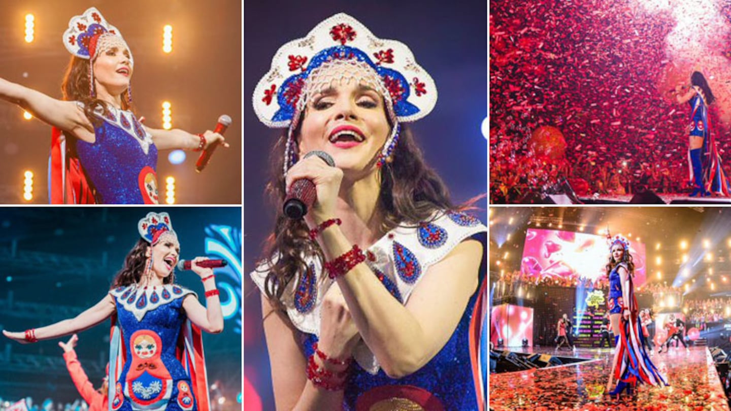 Natalia Oreiro, la conquistadora de Rusia: multitudinario show ante 20 mil personas
