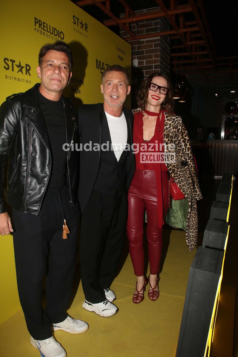 Natalia Oreiro, MArtín Bossi y Adrián Suar (Foto: Movilpress)