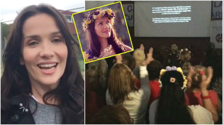 Natalia Oreiro proyectó la película Gilda en la cárcel de mujeres de Ezeiza (Pronto: Instagram)