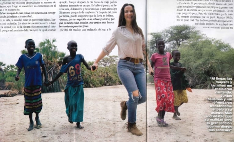 Natalia Oreiro, tapa de la revista Gente, en un viaje transformador a Kenia: "Un niño indefenso es eso en Nairobi o en Chaco; nadie es ajeno a su dolor"