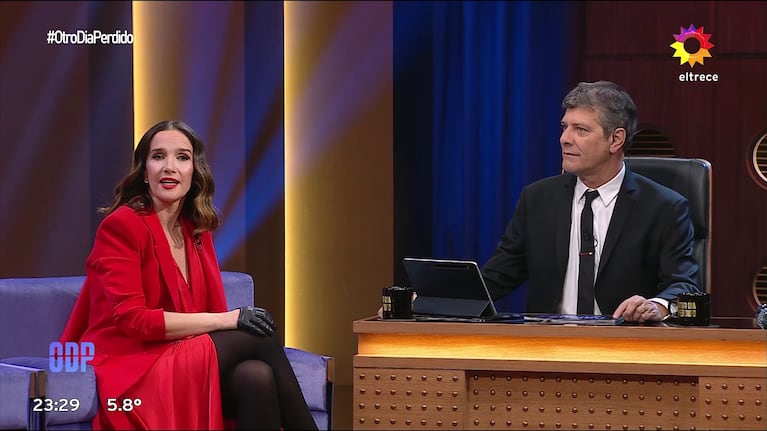 Natalia Oreiro y Mario Pergolini en Otro Día Perdido (Foto: captura de eltrece).
